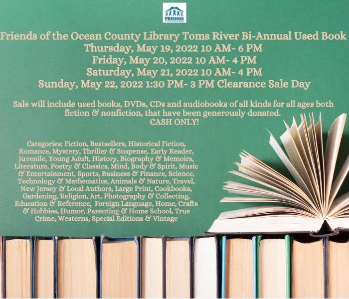 Friends of the Ocean County Library Toms River Bi-Annual Used Book Sale Flyer