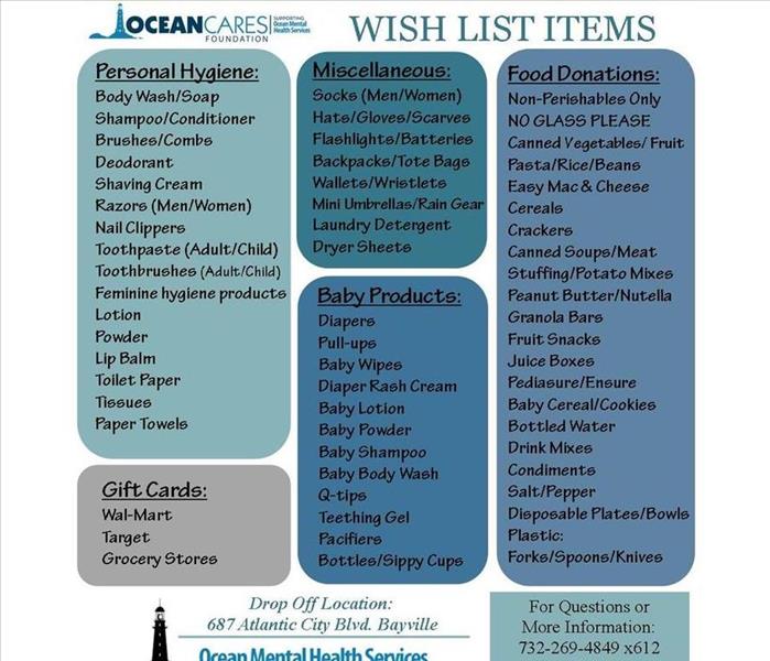 Flyer for OceanCares Foundation to Benefit Ocean Mental Health Services